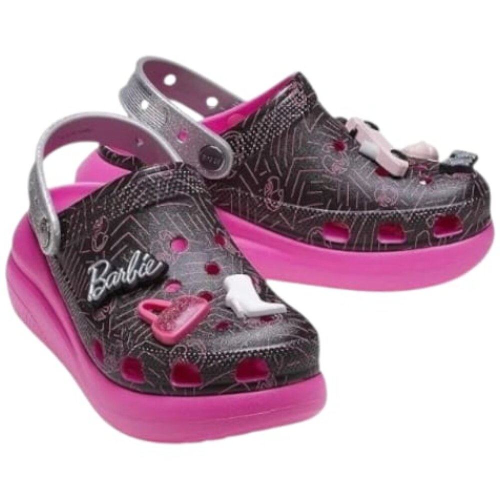 Crocs Barbie Crush Clog Black/Pink, Men's 11 / Women's 13